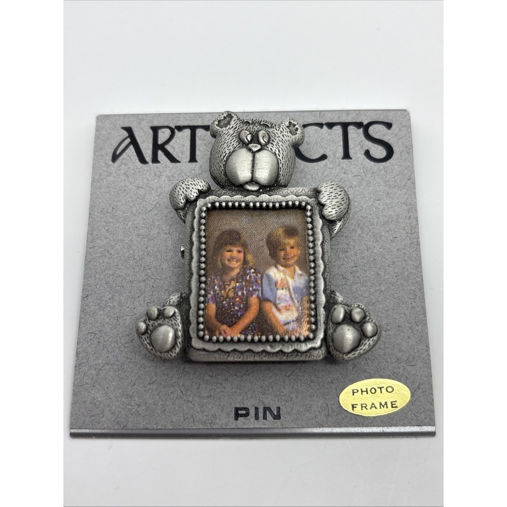 bon‎ marche Lapel Pin Photo Pin Metal Teddy Bear Brooch Gift For Mom Grandma